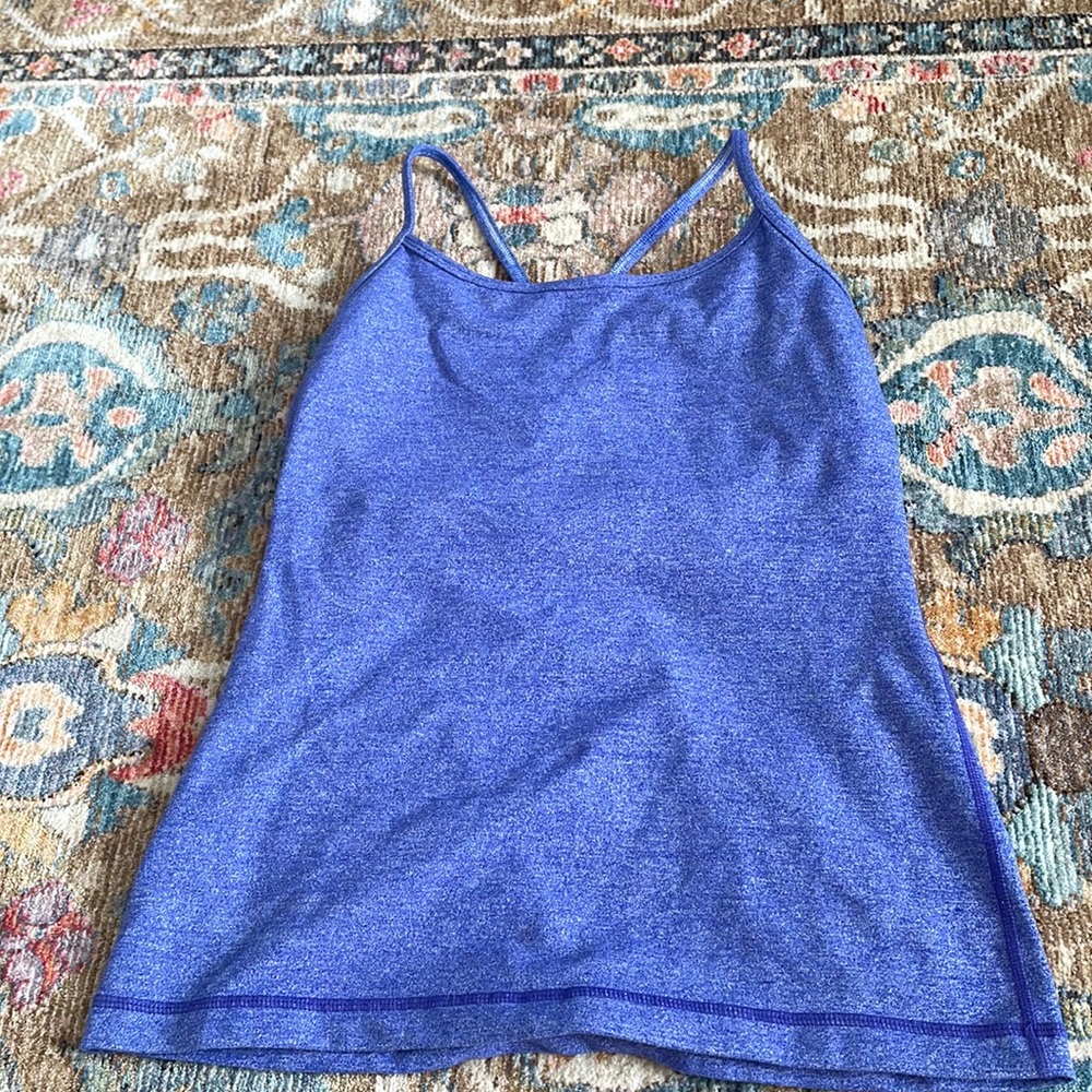 blue lululemon tank